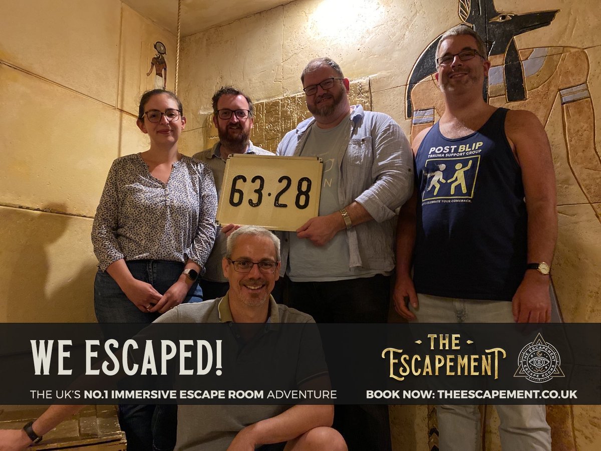 JulianMoore11's tweet photo. A brilliant afternoon in ⁦@LoveMargate⁩ experiencing an escape challenge. Highly recommend. https://t.co/jRI6vVxQyw
