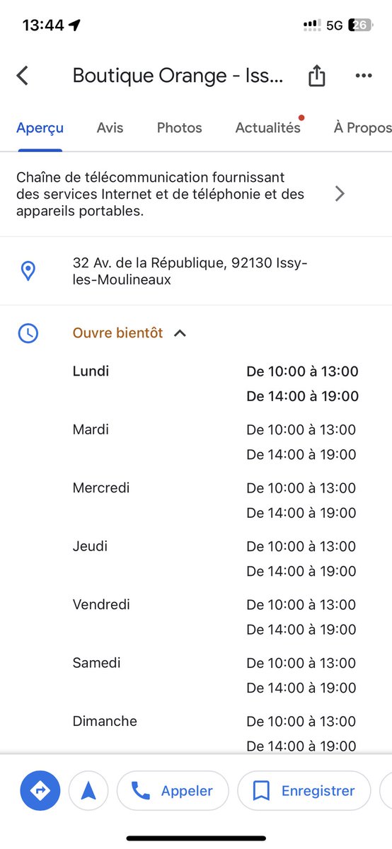 glevieux's tweet photo. @Orange_France pour le respect de vos salariés et des vos usagers, je vous recommande de vous mettre d’accord avec vous-même sur les horaires d’ouverture de vos boutiques ! https://t.co/95OhrNDDze