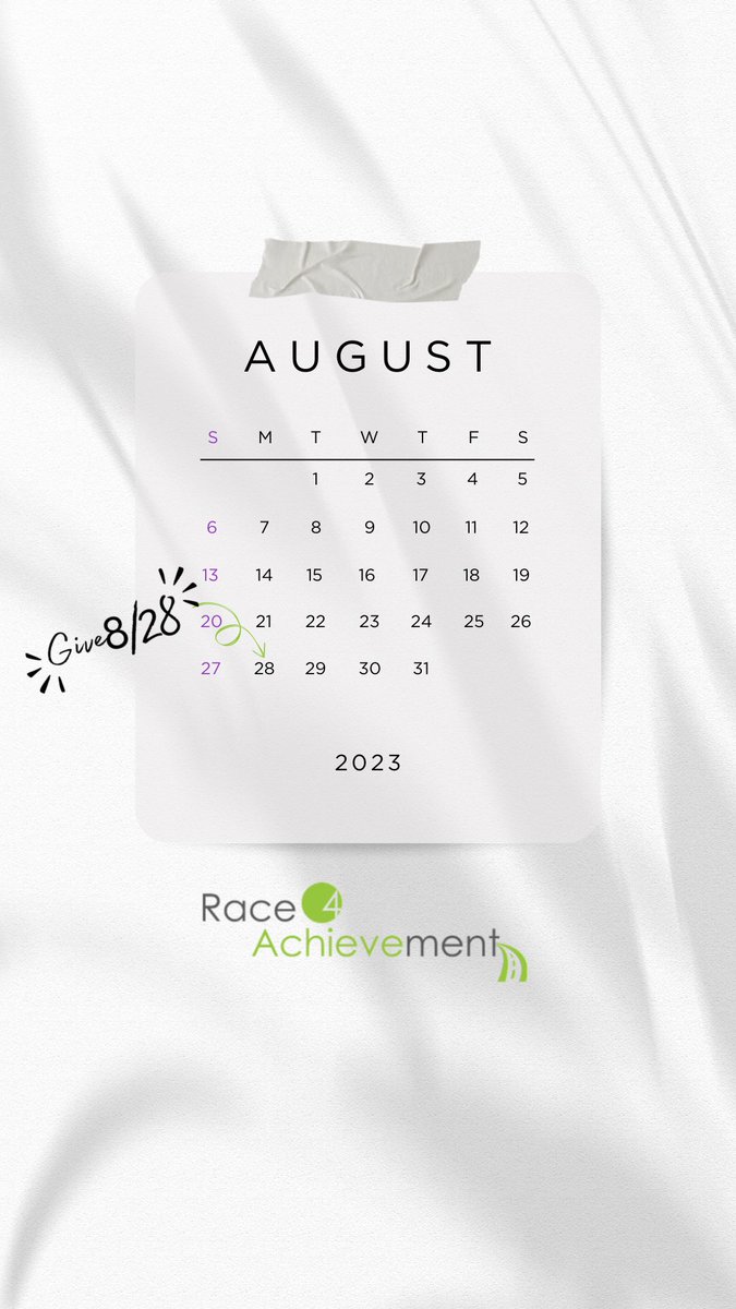 🎉 Mark your calendars: 8/28/2023 is right around the corner! Get ready to join us for #Give828, a day dedicated to supporting all the incredible organizations that uplift and empower Black communities. #BPM2023

Find out more about gettting involved at give828.org/story/Race4Wan…