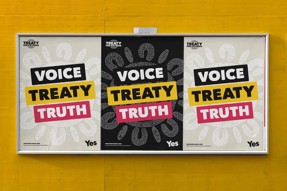 Want to show your support for Voice Treaty Truth? Download and print yourself one of our #YES23 posters here: firstpeoplesvic.org/yes/