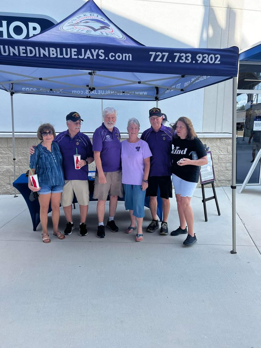 ALAuxFlorida's tweet photo. Celebrating our Purple Heart Veterans at the Dunedin Blue Jays Stadium! Dunedin @theamericanlegion Post 275 Family had an information table.
#ProudToBeLegion #RingYourBell #SALSTRONG #LegionFamily https://t.co/IJY6Thbptv