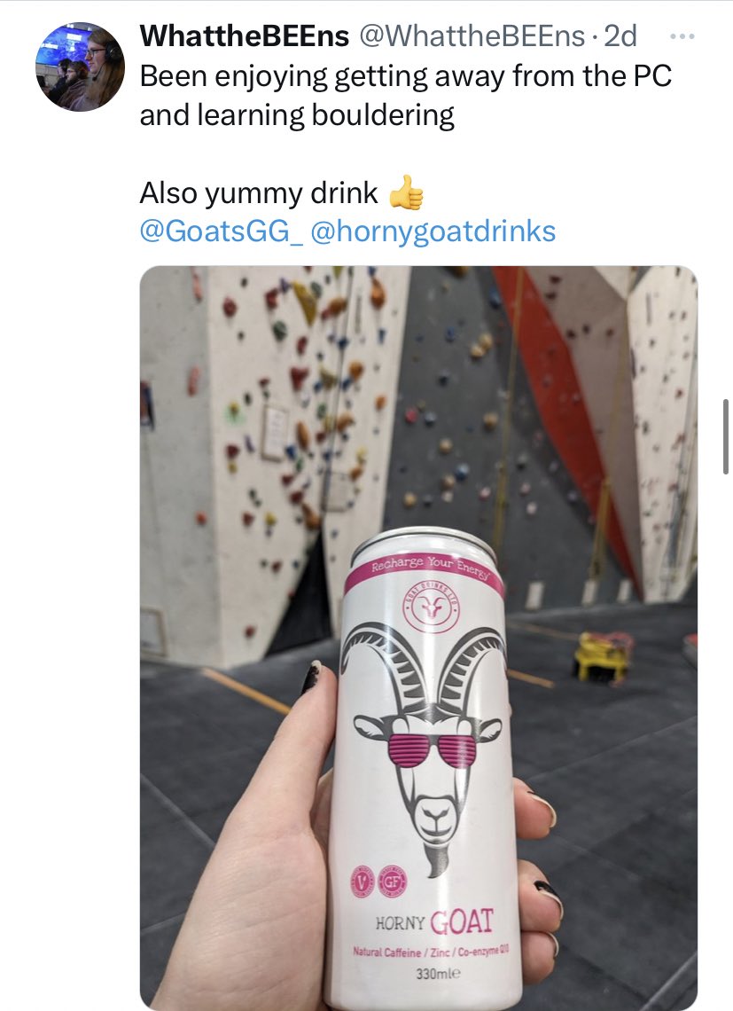 GoatsGG_'s tweet photo. More of our Squad LOVING the @hornygoatdrinks 🫶🏼 

Hands up if you want to try it for yourself 🙋🏼🙋🏻‍♀️ 

Give it a GO AT https://t.co/ou4MS0mspd 🐐 

#GoatsGG #GoatsEnergy #Goat #Esports #GamingCommunity 

Let us know what you think at https://t.co/1wVz6OUn7t 🫶🏼 https://t.co/ipGSp9JklF
