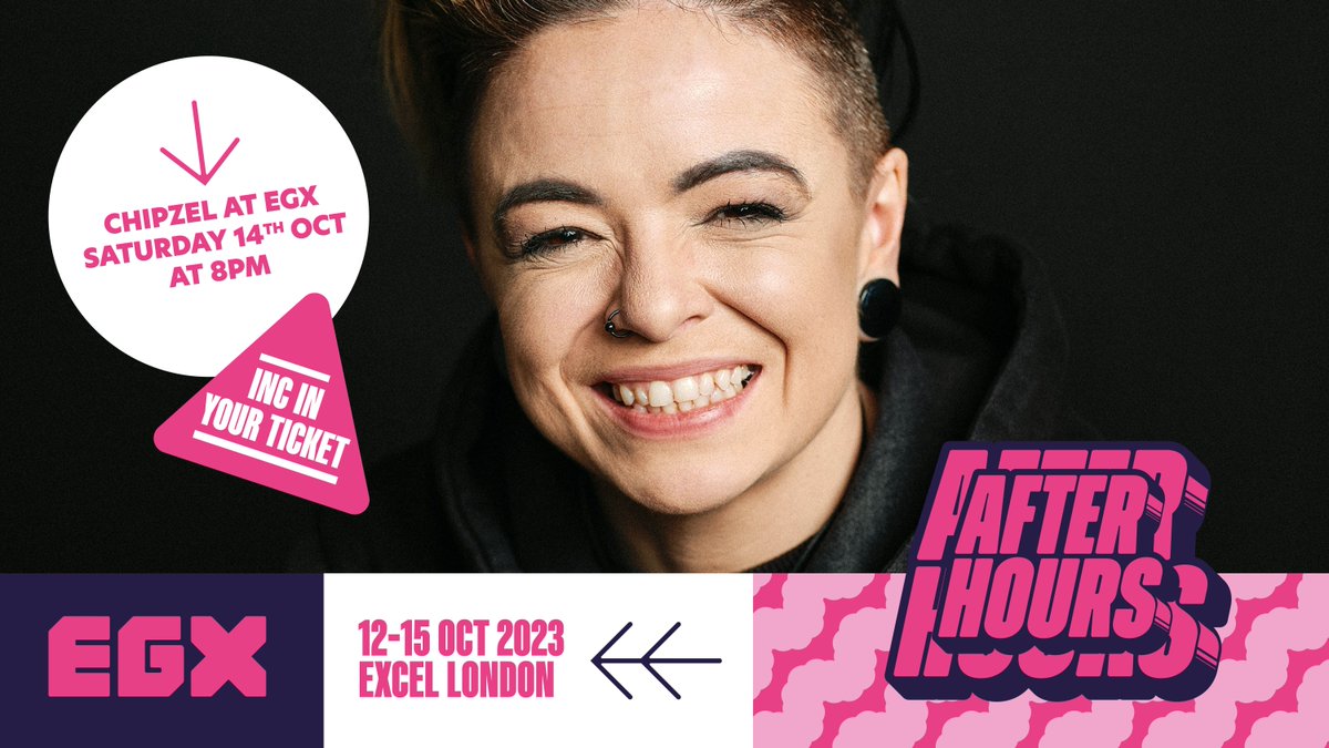 The incredible musician and video game composer Chipzel will be performing at After Hours on Saturday 14th October! 🎵

Her chiptune magic transported us to another world. 🚀

Book your EGX tickets: bit.ly/3KmRPLm

<a href="/illegalchipzel/">Illegal Chipzel</a>