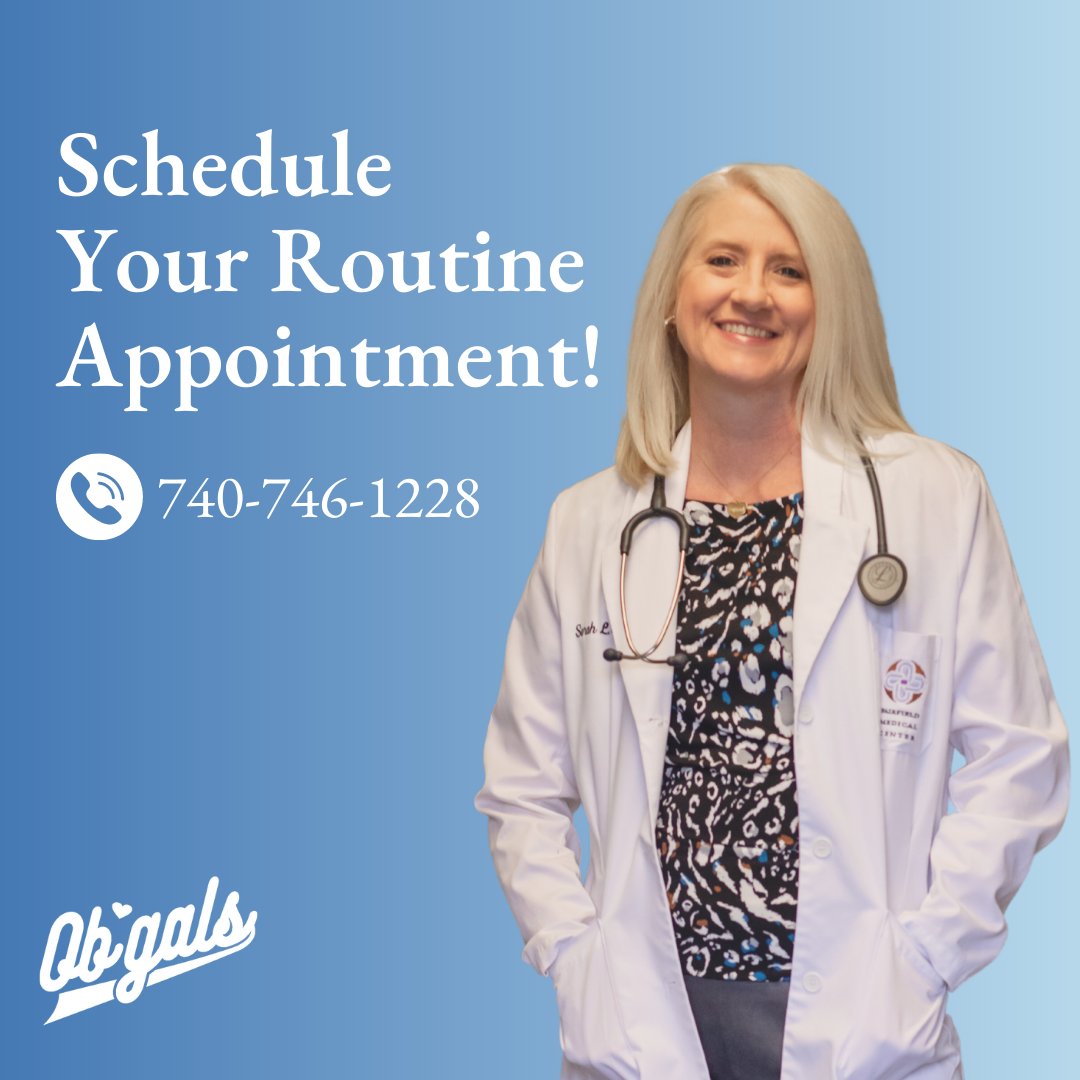 OBGALS's tweet image. Don't forget to schedule your routine appointment! Regular check-ups are vital for your well-being and peace of mind. Our compassionate team is here to provide top-notch care and support you throughout your health journey. Call today at 740-746-1228!