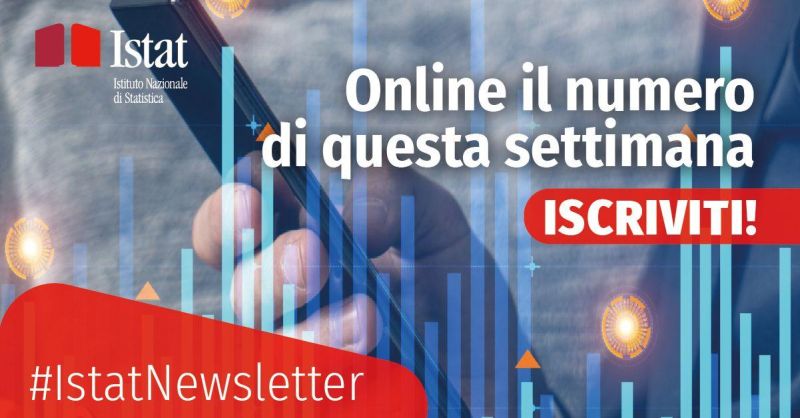 istat_it's tweet photo. Conosci la newsletter di #Istat❓
#IstatNewsletter presenta tutti gli aggiornamenti del sito web istituzionale della settimana precedente e molte informazioni in più.
📩 Iscriviti per ricevere ogni lunedì il nuovo numero:
👇
https://t.co/cu9cDMMH9E https://t.co/01ljlsiw9q