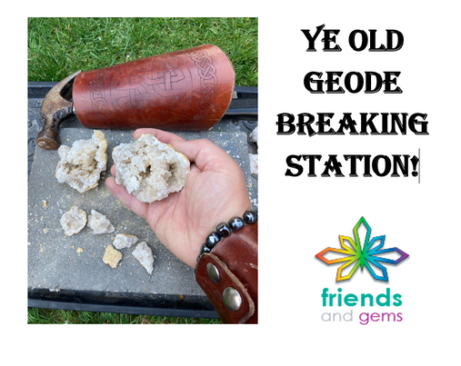 friendsandgems9's tweet photo. Join us for the fun and merriment @ the Strathmore Medieval Faire. We're bringing the show on the road and Michelle Eskdale is available for Angel Card Readings! Stop by and swing a hammer like Thor, at Ye Old Geode Breaking Station. #crystalsandmore #angelcardreadings https://t.co/vekprMGmIa