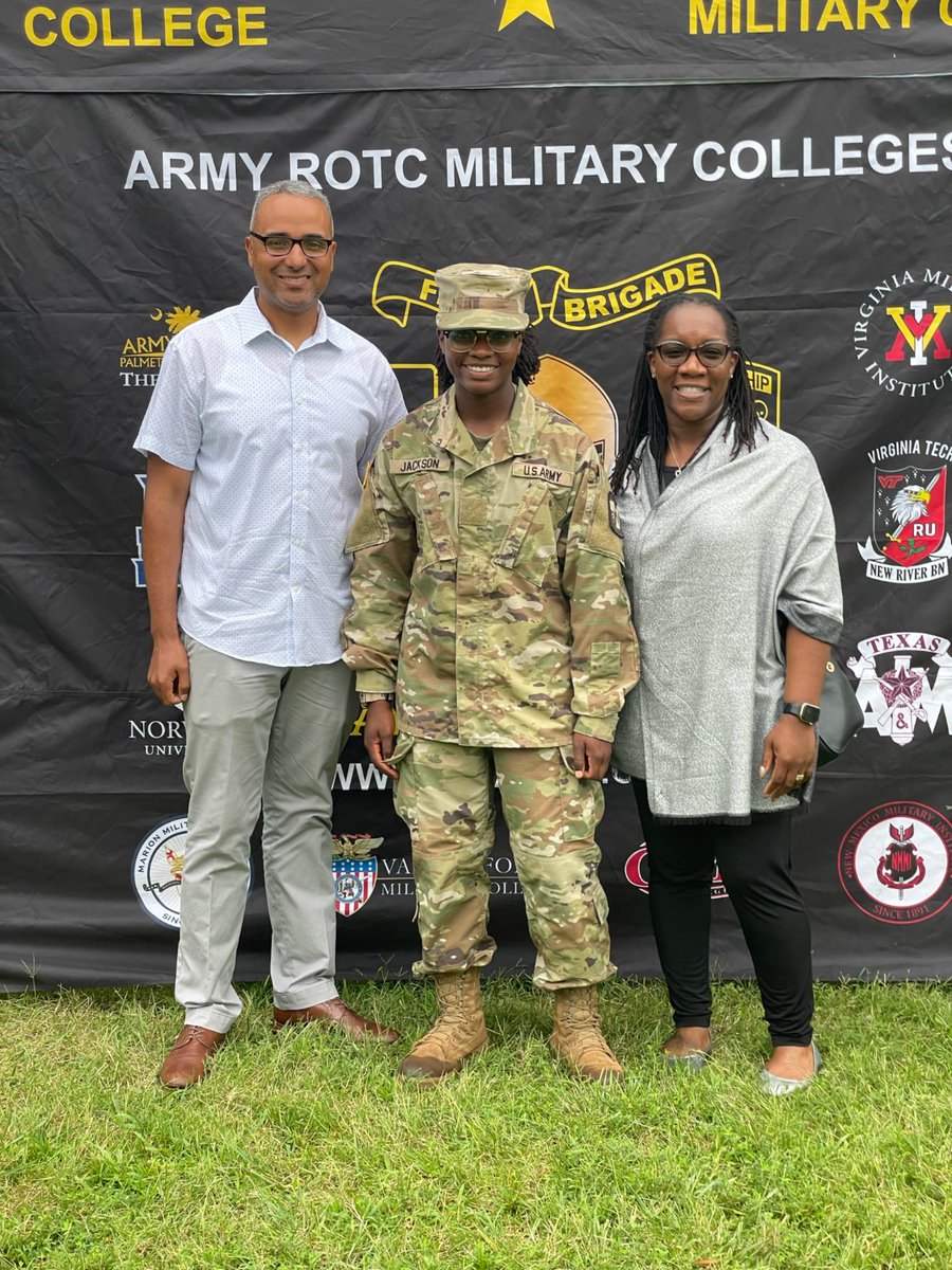 1Arotc's tweet photo. Two down one to go!
2nd Regiment of Basic Camp graduated yesterday! Congratulations to all our Spartans!
Swipe to see our Cadets along with their parents having their moment in front of the Spartan tent.
#graduation #SpartanJourney #seeyouinthefall https://t.co/rj936UlXtM