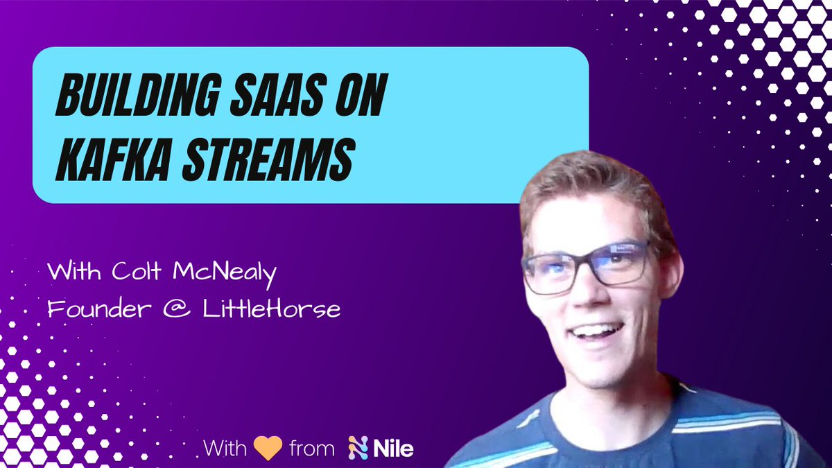 gwenshap's tweet photo. Happy Monday to all SaaS Developers!

Excited to let you know that we just published a new podcast. @ColtColtm talks about how he is building his product LittleHorse on @kafkastreams. 

We talk about performance, availability, reliability and elasticity. Colt shared his favorite improvements in Kafka Streams, and his wish list for the roadmap. 

You'll find it on the SaaS Developer Community Youtube Channel or the SaaS for Developers podcast.