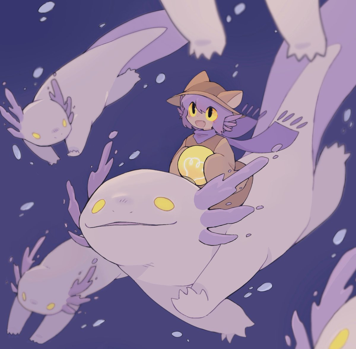 It’s been a while! I’m sorry about that, but I had a dream about axolotls and I think Niko kind of looks like an axolotl so I drew them in the dream’s setting? Yeah I dunno but I’ll jump at any chance to draw this little fella. #OneshotGame