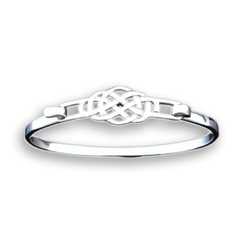 Celtic Bangle
The motif is 19mm diameter and the bangle is approx. 60 mm in diameter. Special sizes are available to order.

The bangle can be supplied in silver, 9 carat and 18 carat yellow or white gold.  Please contact us for further information.
macgillivrays.co.uk/shetland-jewel…