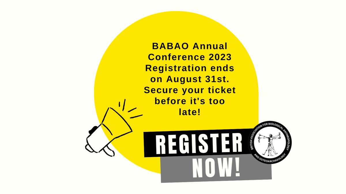 ⏰You're still in time for registration for the 24th Annual BABAO conference! 🔗Visit their website to register shorturl.ac/7b87s @KatieAHemer @rebeccacwatts @carolyn_rando