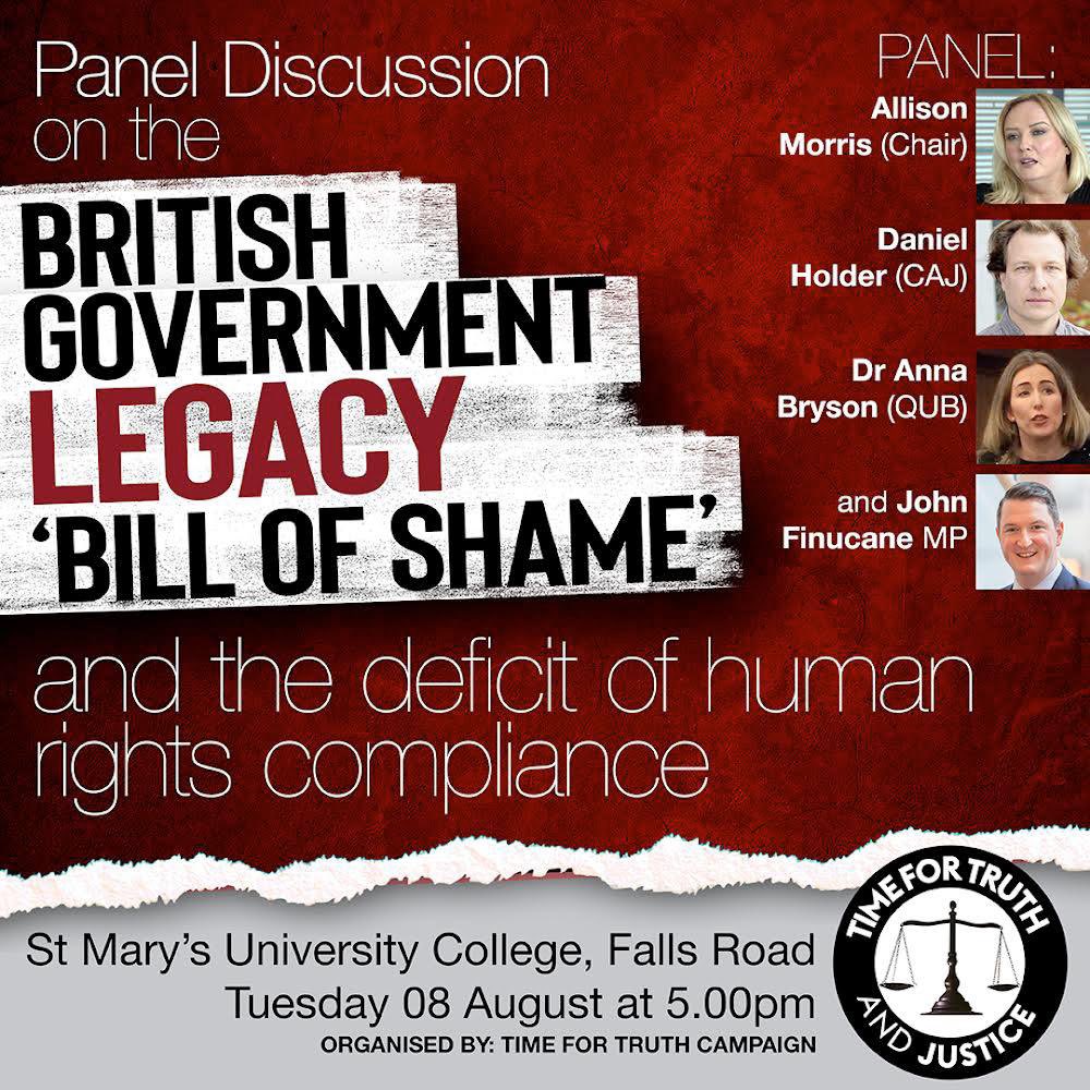 RelsForJustice's tweet photo. Tomorrow 5pm St Mary’s College as part of .@FeileBelfast https://t.co/iBeuVraPDx