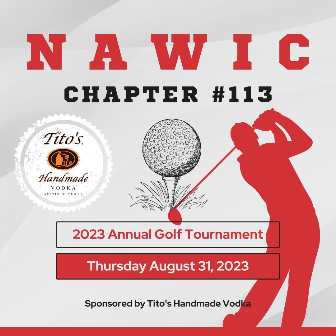 We are proud to have <a href="/TitosVodka/">TitosVodka</a> sponsoring our 2023 Golf Tournament! See y’all there! #titoshandmadevodka #lovetitos <a href="/nawiccolumbia/">NAWIC Columbia #113</a>