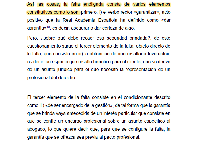Melovides's tweet photo. "Un abogado bajo ninguna circunstancia podrá asegurar el éxito sobre una gestión para que le sea encargada, sino que, por el contrario, debe encaminar todo su conocimiento para procurar defender los intereses de la persona que represente". https://t.co/zGKoZgrMNY https://t.co/ruZfcTj9Xt
