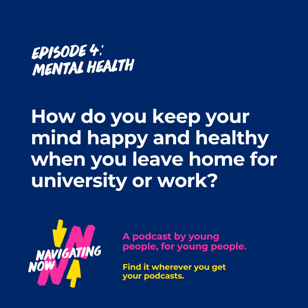 Starting Uni this autumn or heading off to your first job? Our latest #NavigatingNowPod episode has some great thoughts on how to care for your mental health during this time of change. Link in bio to listen 🎧