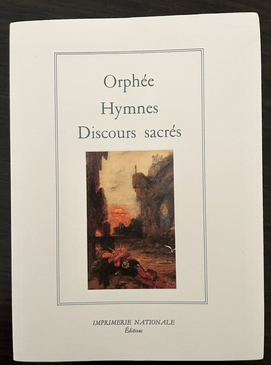 chichariitoooo's tweet photo. @HeraklesCithare Salut ! 

Pour compléter sur la théogonie Orphique, je ne sais pas si tu connais, mais j'ai trouvé ça et c'est au top👌🏼✨

T'as les 87 hymnes + les fameuses lamelles funéraires d'or orphiques (le tout en français et en grec, superbement traduit). Et t'as la théogonie expliquée 👍🏼 https://t.co/frdFgrvmuP