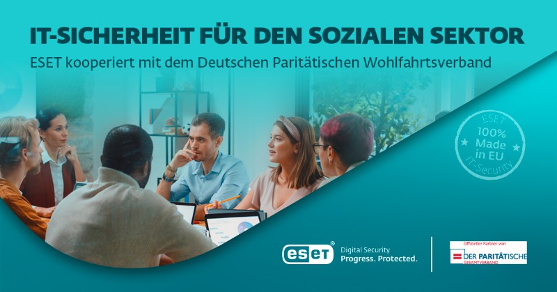 ESET_de's tweet photo. @ESET_de kooperiert mit @paritaet und bietet #ITSicherheit für den sozialen Sektor zu Sonderkonditionen, sowohl für die 10.800 Mitgliedsorganisationen, als auch für die Mitarbeitenden.
https://t.co/aNm3IUB9rm #DerParitaetische #ESETPROTECT