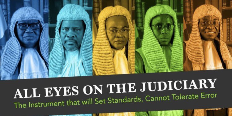 firstladyship's tweet photo. LETTER TO THE JUDICIARY IN NIGERIA.

My lords, Nigerians watched the events at the PEPT with keen interest & with cautious optimism. Now I’m moved to appeal to your consciences via this medium. My hope is that justice will be done, & seen to be done.

FOR THE GLORY OF NIGERIA! 🇳🇬

They say we can’t win. They say our case is unwinnable, that we are chasing a cockamamie case. But they are wrong, so wrong! We are chasing a precedent because the law is wrong. People should not be inaugurated when others are in court. But here we are, fighting one day at a time.

Laws are meant for human beings, they should not be an obstacle to our children’s aspirations. Nigerians are asking you to set a new precedent, as Judges have done before (when a law is outdated). The purpose of the law is not to protect the corrupt, nor to discriminate against the politicians.

The law is made to protect the GUIDING PRINCIPLES of a nation, without which a nation is doomed. Please, “fix the laws that are most in line with the intents of the Constitution. Help Nigerians equally! Give every Nigerian a fighting chance.”

My Lords, “Nigerians are not asking you to change the country. Look around you; Nigeria is already changing without any court’s permission!” We are simply asking you to protect the Right of Nigeria to Change, & to Choose. Change is constant. The right to choose is their inalienable rights.

Laws cannot change until minds are changed. So reach out to your neighbors & groups. Talk to your church members. Educate them on: Civil Rights, Protection Rights, Voting Rights, Equality, Equity, Morality, Justice & Equal Citizenship. Teach them these new ways of thinking.

Let them know that your Darling Nigeria can change, & will change. “For the race is not to the swift, nor the battle to the strong, nor bread to the wise, nor riches to the intelligent, nor favor to those with knowledge. But time & chance happen to them all.” TIME & CHANCE!

NIGERIA IS CHANGING, & Nigerians must stay together. Time & chance will happen to them all. It took a 100 years for a “Radical Social Change” to happen. My lords, “you are being urged to protect the cultures & the traditions, the morality of a Nigeria that may no longer exist.”

Those are the legacies that Nigerians are urging you to uphold. 24 years ago, it would have been unimaginable that a certain underdog called Peter Obi, could aspire to the highest office in the land. 44 years ago, the notion of “Soro Soke” would have been a taboo; unheard of.

A 100 years ago? a black man would not have the right to stand for the Office of the President of the United States. He won’t have the Right to his Freedom, & to Choose. It is called PRECEDENT. They were set so that future Generations (my Generation) will have a fighting chance.

Nigerians are bared by Limitations of the Law, bared from opportunities based on assumptions of their abilities. “How can they ever disprove these assumptions, if the law sets boobytraps everywhere?” My lords, “it’s open season on criminality!”

What is at stake is the Nigerian Family; the fabric of what makes us a United Nation. So as you give those judgements, remember the young. NIGERIA BELONG TO THEM! Nigeria forgot The Young. It is time the judges got back in the fight. ✊

If Justice is applied in Nigeria, then Bola Tinubu will be removed. If Justice comes down on election riggers, Professor Mahmood Yakubu would be in jail. My lords, you can set the precedent that can will get Nigeria started, you can right this wrong!

When you do so? you bear witness in Heaven & on earth, you give back to Nigerians, their long-lost voices. 2023 is a marathon not a sprint. Again, I urge you Nigerians, don’t give the fight. Posterity is with you. The world is with you. All the Heavens hear you.

GOD BLESS NIGERIA!! 🇳🇬🙏

@njcNig @NigBarAssoc @NGCourtofAppeal 

@SupremeCourtNg   @FedMinOfJustice