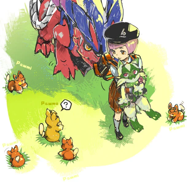 踏まないように歩いてるとこ #ポケモンイラスト #pokemonfanart
