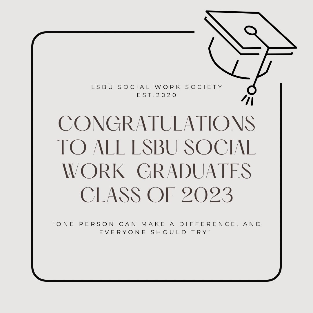 LSBU Social Work Society tweet media