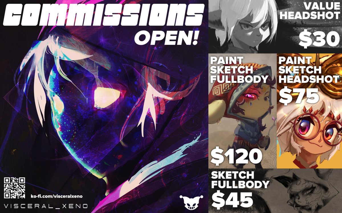 Visc_xeno's tweet photo. Commissions Open! ((🔔))
First time doing coms so I'm doing only 3 slots. 
Check it out! https://t.co/fMPVu1y6EX