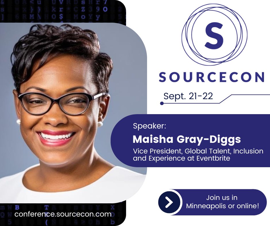 Dr. Maisha Gray-Diggs, VP of Global Talent, Inclusion and Experience at Eventbrite, is going to be presenting "DEIB in Talent Acquisition: Navigating Change and Bias in the AI Era". Reserve your spot to see her! hubs.li/Q01ZSdJp0