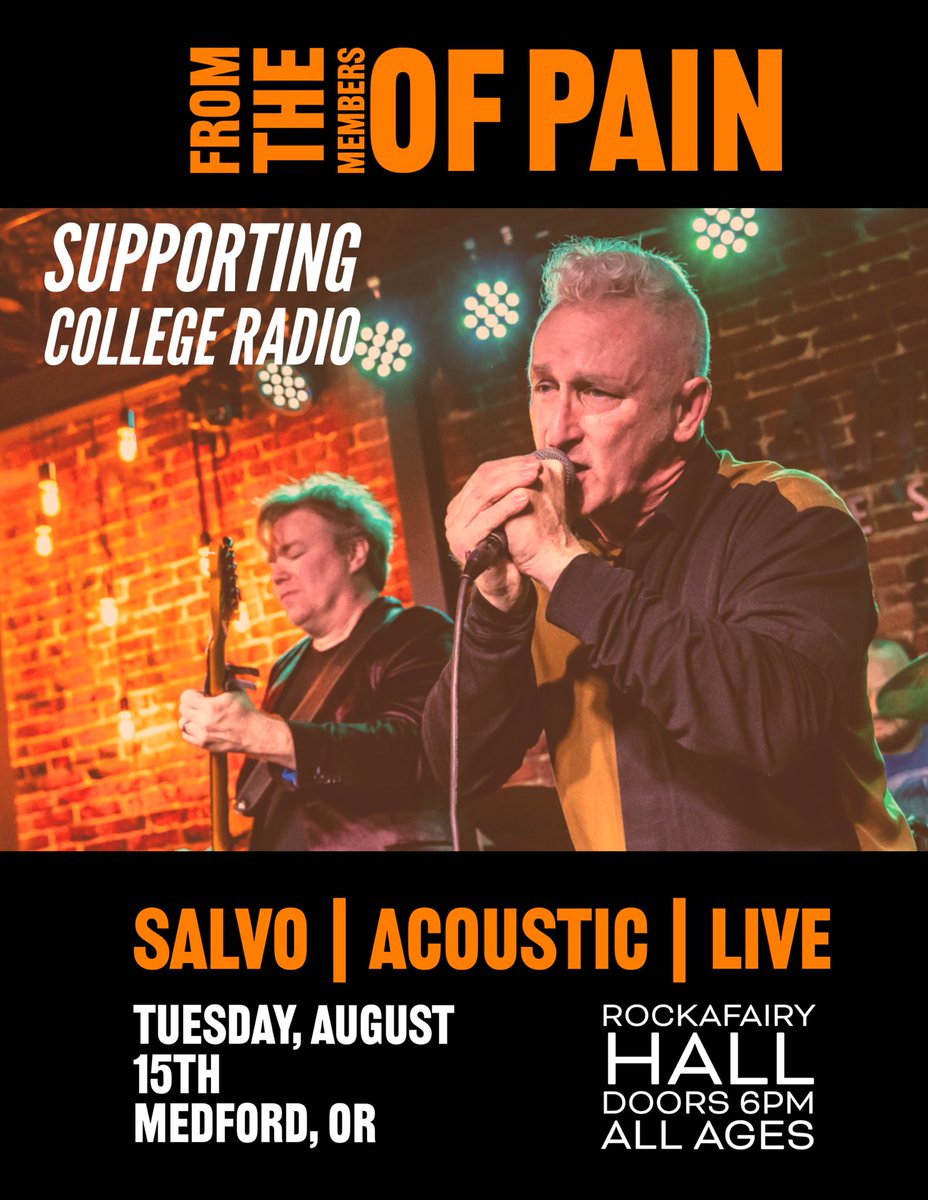 Tuesday August 15 Medford, OR
