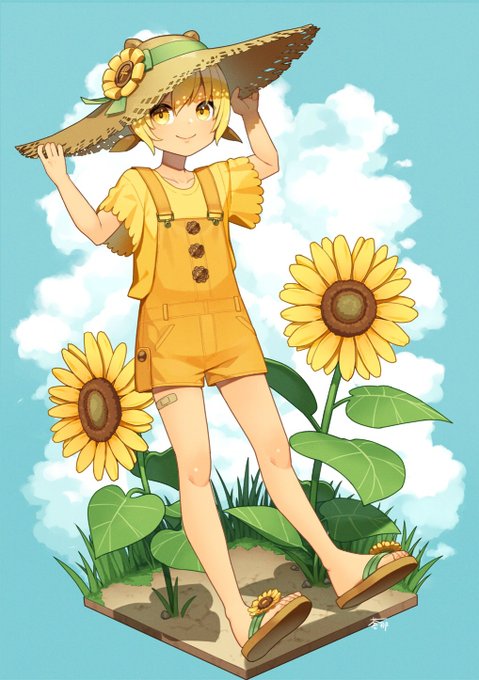 「cloud sun hat」 illustration images(Latest)｜4pages