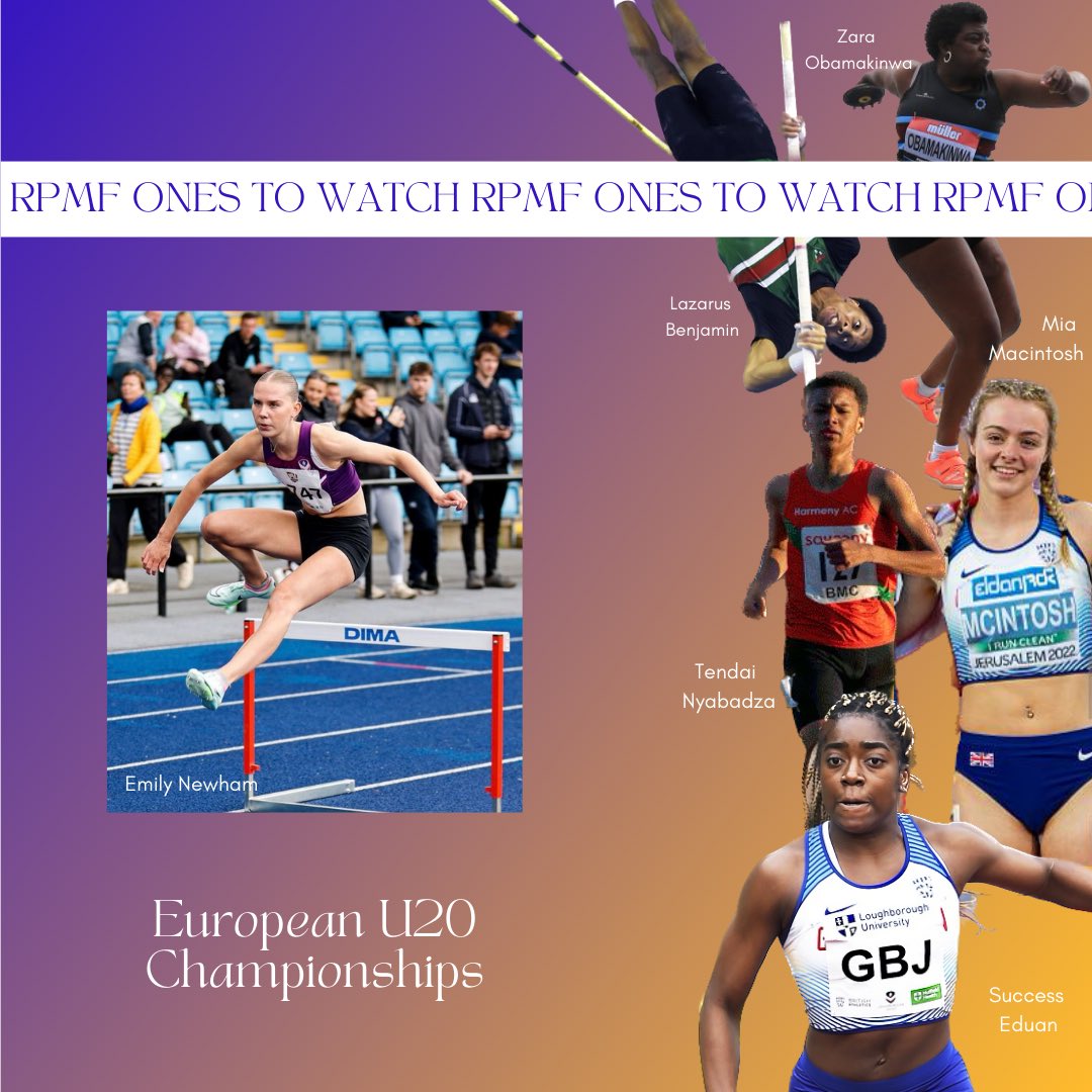 With the European U20 champs underway in Jerusalem, here are some of RPMF’s Ones To Watch 🤩 we are very proud to have supported them on their journey to these major championships - some of who’s are their first major champs too. Good luck to everyone 💙💛