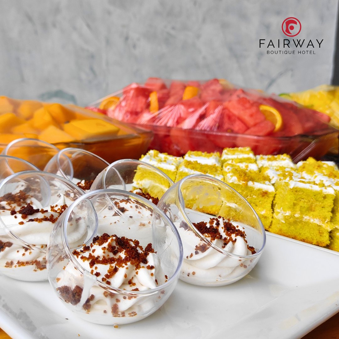 Always save room for dessert especially at our lunch buffet!
#fairwayhotelkla #dineatfairway #dinewithus #kampala #Uganda #buffet #desserttable #hiddengems #morethanjustahotel #homeawayfromhome #bestplacestoeat