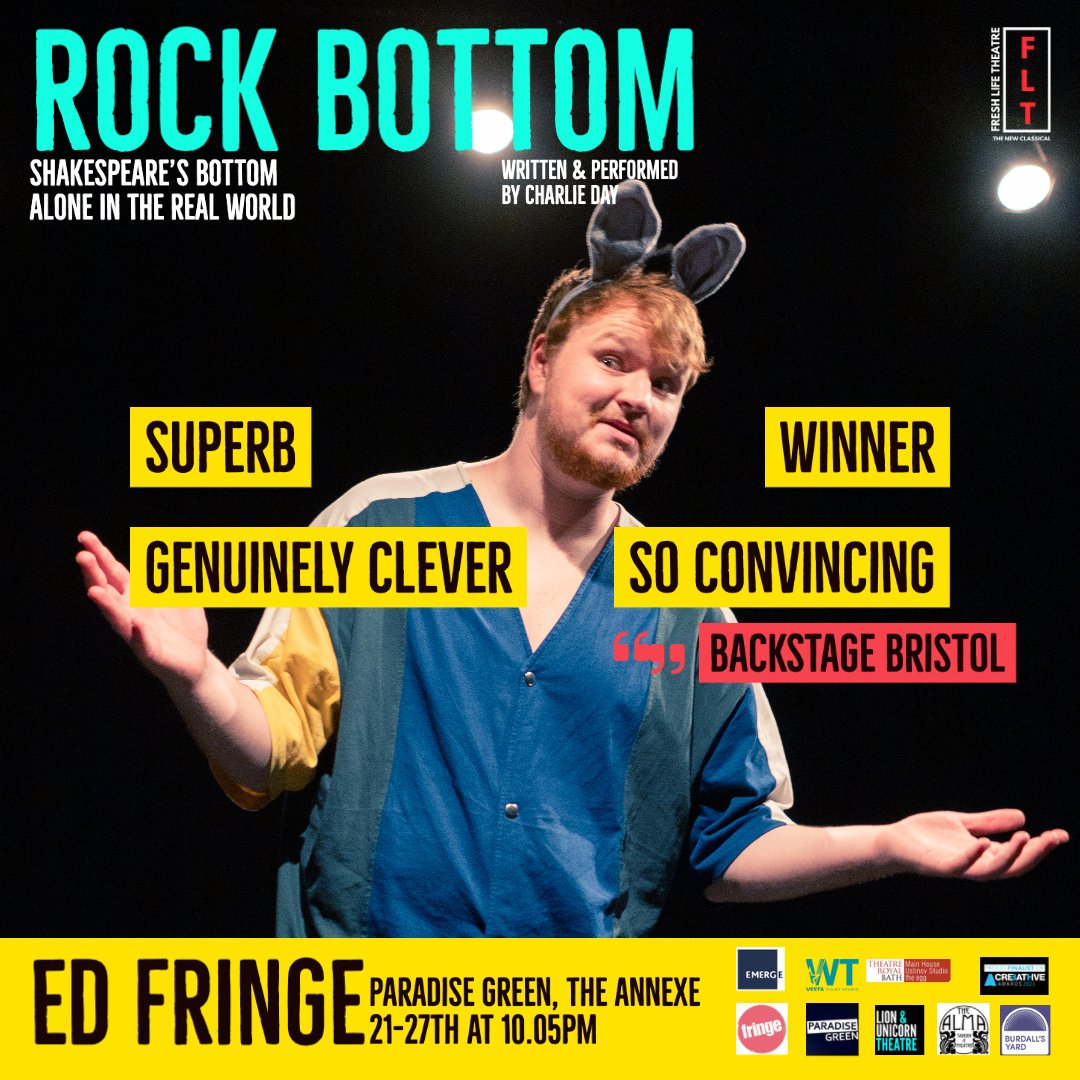 Fresh Life Theatre Company (@freshlifetheatr) on Twitter photo Nearly time for #edfringe and I can't wait!
<a href="/BristolStage/">Backstage Bristol Theatre</a> seemed to like it...so maybe you will too? But don't just take their word for it, grab a ticket below!
🎭 Paradise Green, The Annexe
📅 21-27th, 10.05pm
🎟 tinyurl.com/yckxf572
#FillYerBoots <a href="/edfringe/">Edinburgh Festival Fringe</a> #EdFringe2023 Nearly time for #edfringe and I can't wait!
<a href="/BristolStage/">Backstage Bristol Theatre</a> seemed to like it...so maybe you will too? But don't just take their word for it, grab a ticket below!
🎭 Paradise Green, The Annexe
📅 21-27th, 10.05pm
🎟 tinyurl.com/yckxf572
#FillYerBoots <a href="/edfringe/">Edinburgh Festival Fringe</a> #EdFringe2023