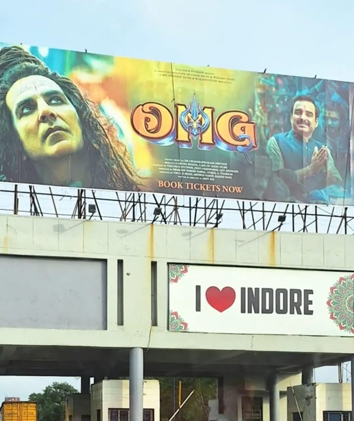 #OMG2 poster Hording at Indore 🎥💥

#4DaysToGo #AkshayKumar #PankajTripathi #OMG2InTheatresAug11