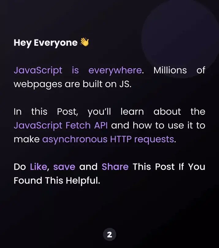 ryanfavour4's tweet image. 🟨 FETCH API IN JAVASCRIPT 🧑🏿‍💻...🌐 
#javascript #fetchapi #developer