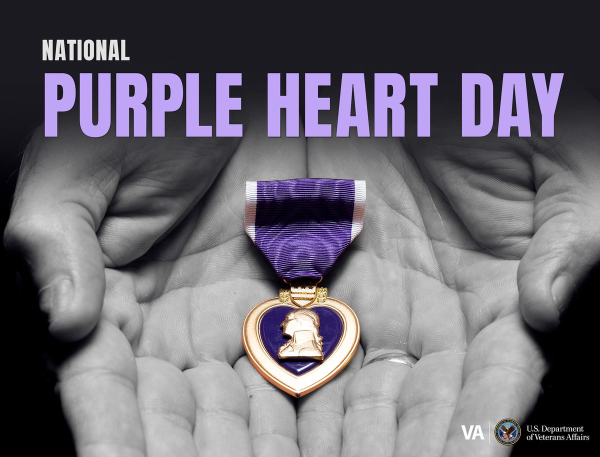 First known as the “Badge for Military Merit,' George Washington created the #PurpleHeart more than 240 years ago, making it the oldest U.S. military award. Today, we honor Purple Heart recipients and their loved ones for their service and sacrifice.