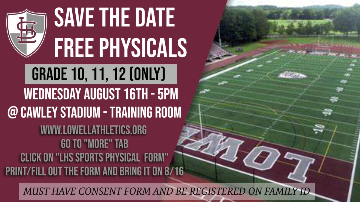 FREE Physicals for returning athletes