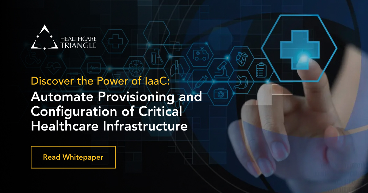 HCTriangle's tweet photo. Looking for a streamlined and precise way to provision and configure your #healthcare IT infrastructure? Discover how Infrastructure as a Code (IaaC) can revolutionize your deployments, minimize mistakes, and save your IT team valuable time. https://t.co/uAR0FfWaVY
#IaaC #HCTI https://t.co/ZSbBuvgBNE