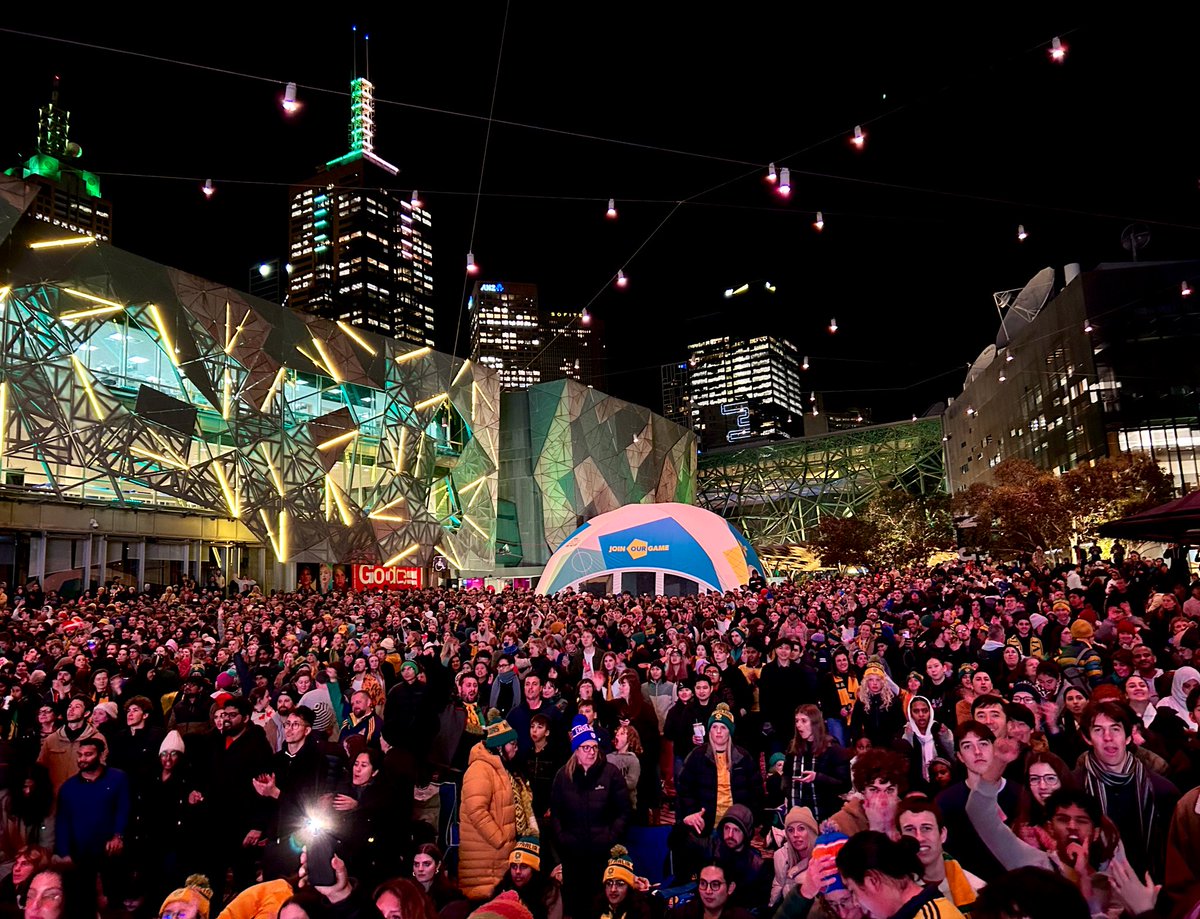 Next time they’re deciding where to invest money, remind them of 10.30pm on this winter’s Monday night in Melbourne. 💙🇦🇺 #FIFAWWC