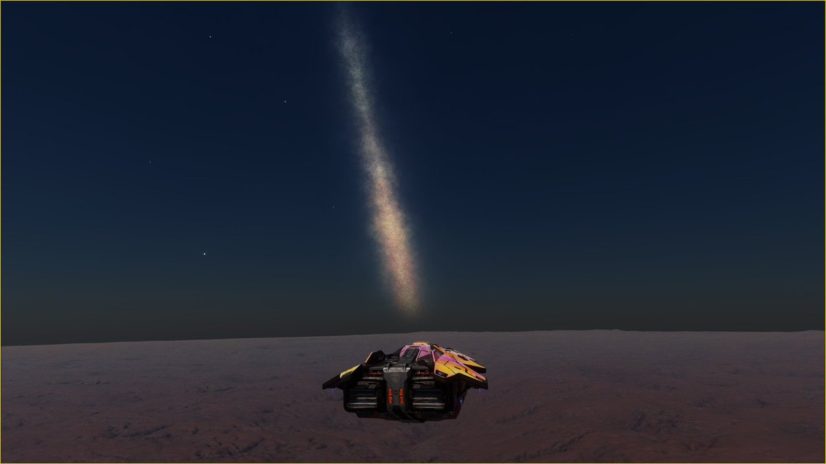 2020HeinSite's tweet photo. Looking back from the deep Black as we set our ship down for the night.
#EliteDangerous #Exploration https://t.co/sBgHA0tcXA