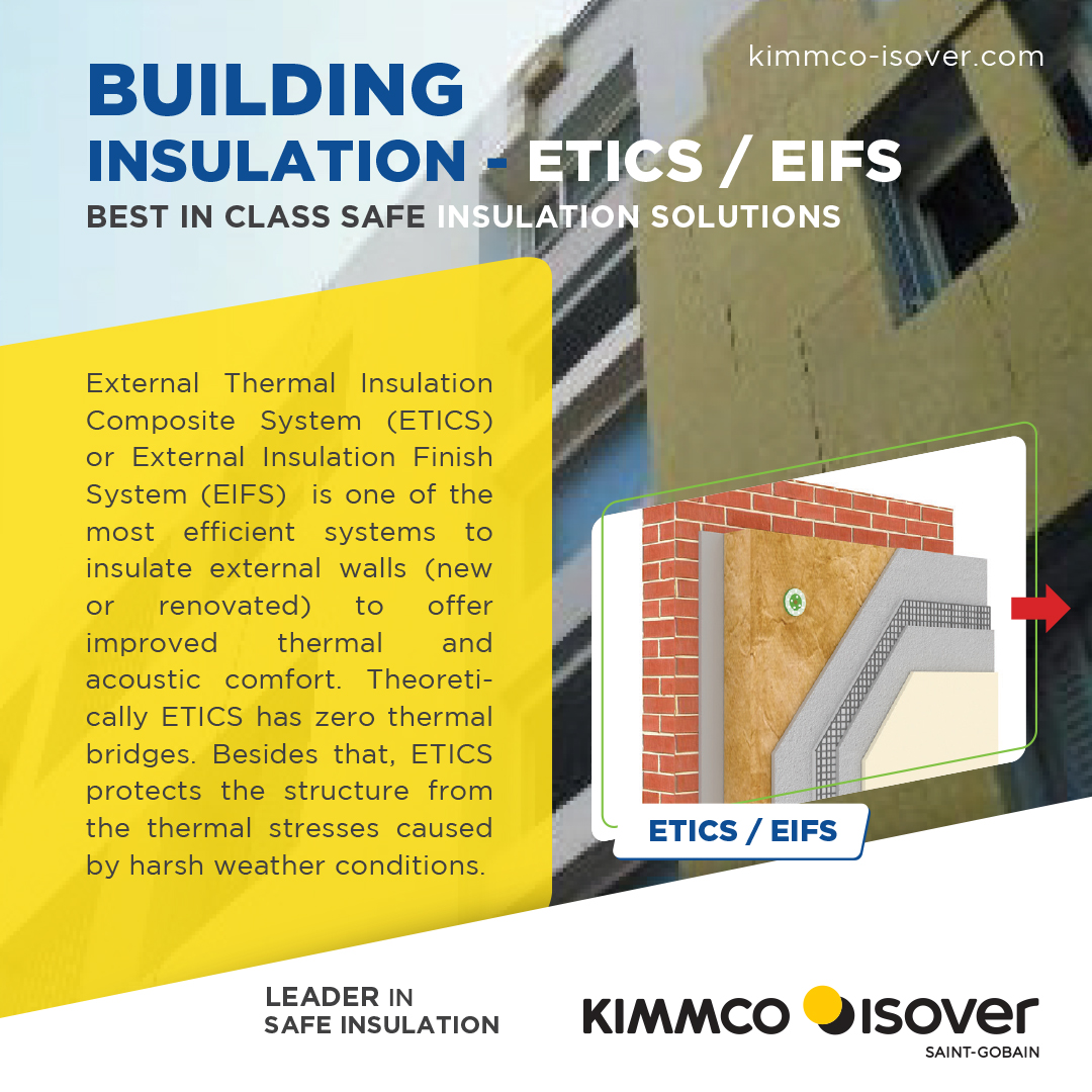 KimmcoIsover's tweet image. Designed to revolutionize building insulation, our External Thermal Insulation Composite Systems (ETICS) and Exterior Insulation and Finishing Systems (EIFS) offer a seamless combination of thermal efficiency, weather protection, and aesthetic appeal.

#BuildingInsulation