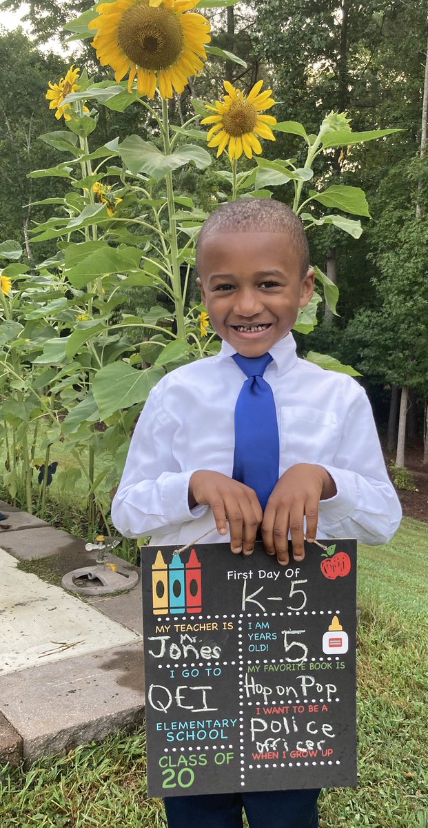 And just like that we have a Kindergartner!
