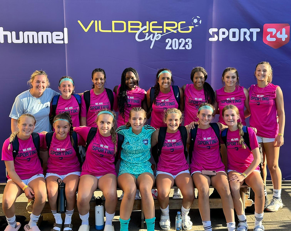 Bett girls went to a Europe soccer tournament and finished 2nd with teams from 5 countries - Addi Woelfel, Brielle Wilson, Kailin Stiles Peña, Averi Davis, Taylor Engels, Olivia Andersen, and Haley Engels. #BettPride #BETTerTogether #BettSummerAdventures