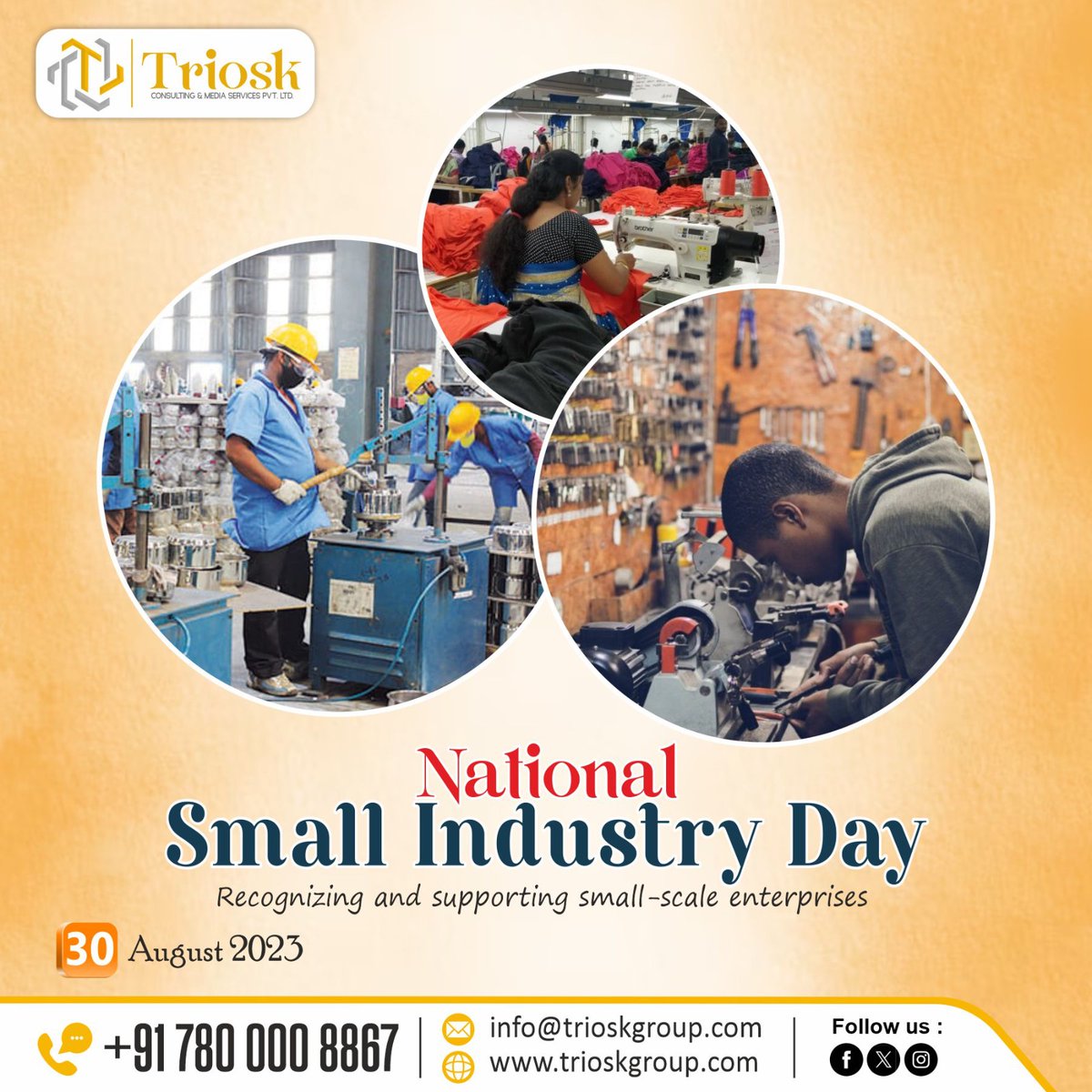 TrioskGroup's tweet image. Saluting the enablers of Atmanirbhar Bharat.
Celebrating World MSME Day.
#WorldMSMEDay #supportMSME #MakeInIndia #SME #MSMEDay23 #smallbusiness