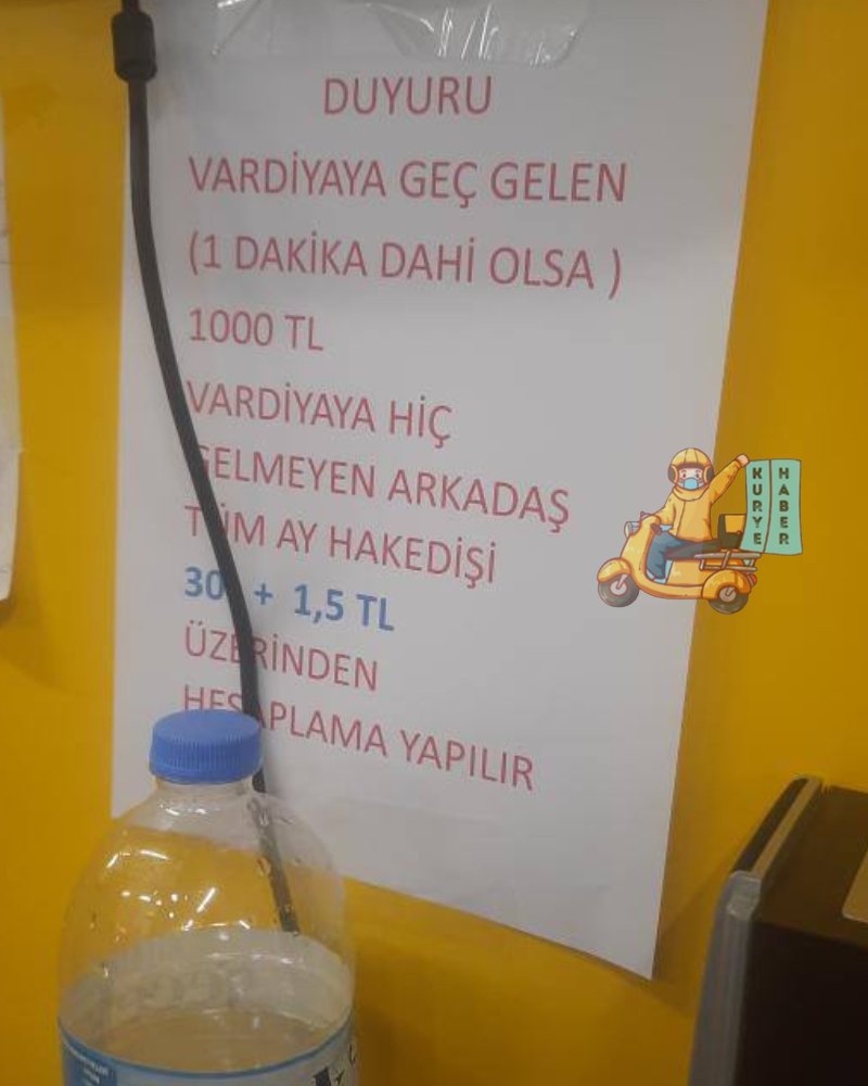 📍Ankara/Keçiören -  Getir Yayla Deposu

“Hem adam yok diye 16 saat çalıştırıyorlar. Hem de böyle katı kuralları var. Var mı  bu kuraldan baska depoda  arkadaşlar bizlere sorunlarınızı iletin. 

#getir #getirdepo #tipemek