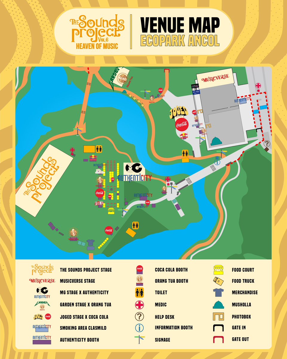 𝟰 𝗗𝗔𝗬𝗦 𝗧𝗢 𝗚𝗢, The Sounds Project Vol.6 Venue Map is here! Discover every single corner and have fun for 3 days straight of a memorable experience ever. Really can’t wait for the d-day!!!🤩

#TSP6 
#HeavenOfMusic 
#TheSoundsProject