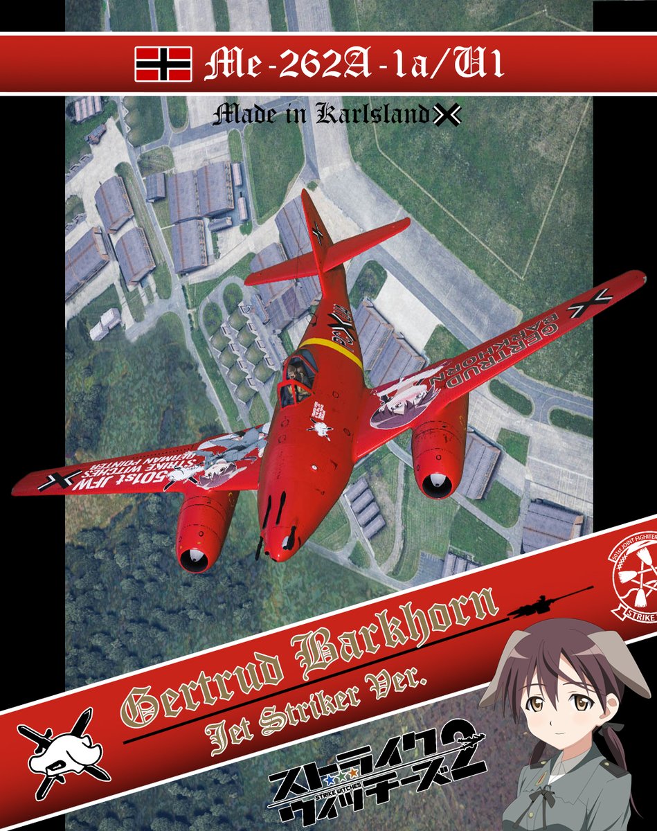 Bank_Nitipoom's tweet photo. ❤️Me-262 A-1a/U1 "Gertrud Barkhorn" Jet Striker Ver.
by @ThPudding 🛩️ WTLive : Pudding_chan4488
WTLive Link: https://t.co/YDnxFOBxH7
Normal Ver. Coming soon...
#s_witch #w_witch #WTLive #WarThunder #WarThunder_JP #Alter #ストライクウィッチーズ https://t.co/3zs9WlALSP