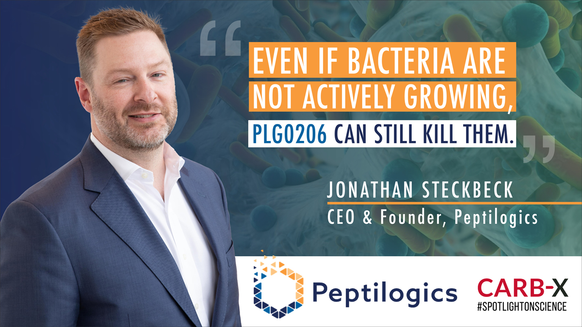 #PeriprostheticJointInfections are historically difficult to treat. <a href="/CARB_X/">CARB-X</a>'s @RobinPBerghaus examines how Peptilogics is designing #peptide therapeutics to target a range of bacteria impacting patients diagnosed w/ #PJI: bit.ly/44R7JFL