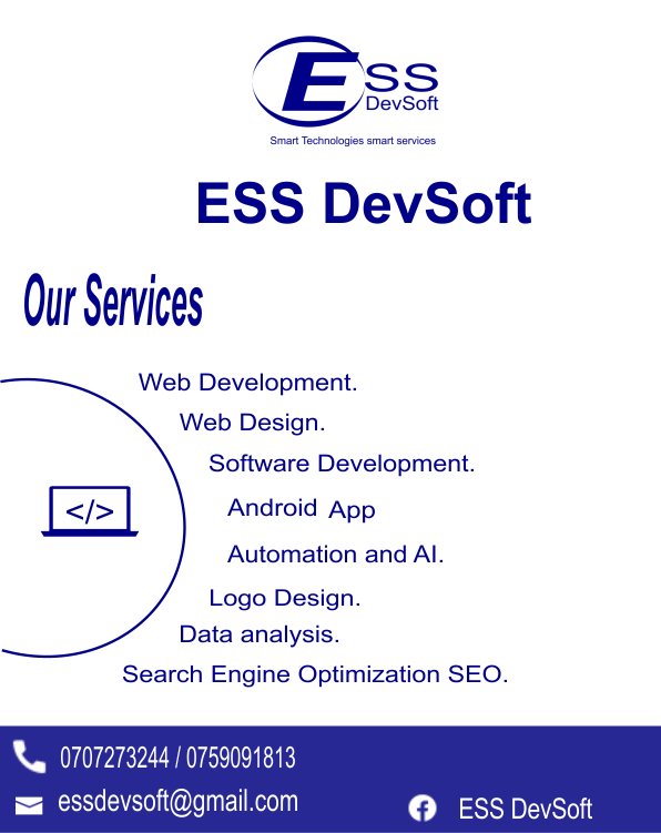EGichuri's tweet photo. We offer best services
Smart Technologies Smart Serives
ESS DevSoft
#software #coding #ESS https://t.co/fJKOoOPCo2