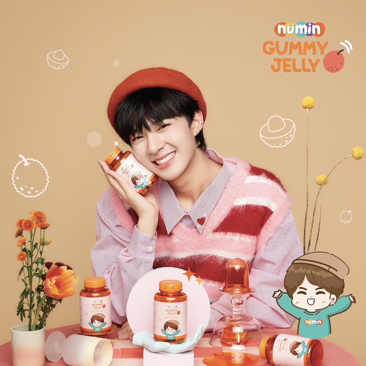 เคี้ยวหนึบ...ไปกับ Numin อร่อยฟิน...ไปกับนุนิว!! 
เจอกันพรุ่งนี้...เที่ยงตรง!! 🧡💖

#NuMinByNuNew
#NuNew