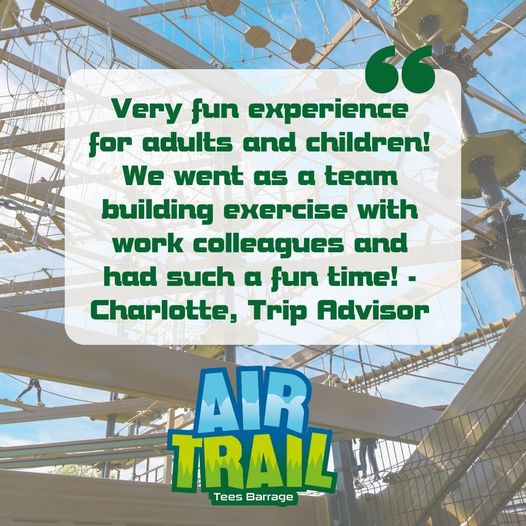THIS SUMMER..
...Is the perfect time to create new lasting memories with your friends! Challenge each other and compete as you work you way through our 40 different obstacles high in the sky ☁
Book your slot at booking.airtrail.co.uk 👇