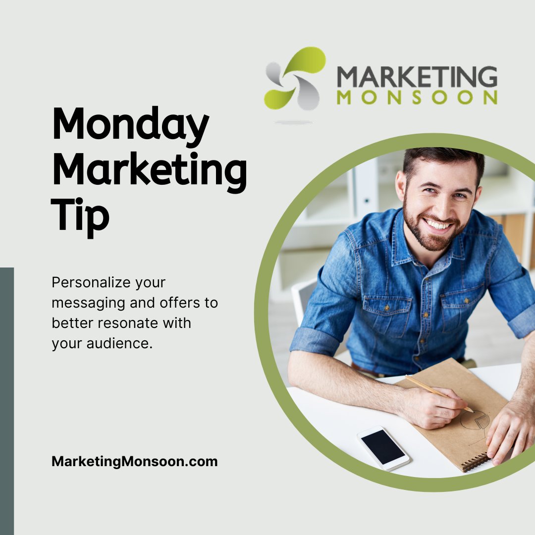 marketngmonsoon's tweet image. Want to make your messaging and offers more personalized to your audience? Try segmenting your customers based on their interests and preferences. This will help you create tailored campaigns and increase engagement. #marketingtips #personalization #CEOadvice